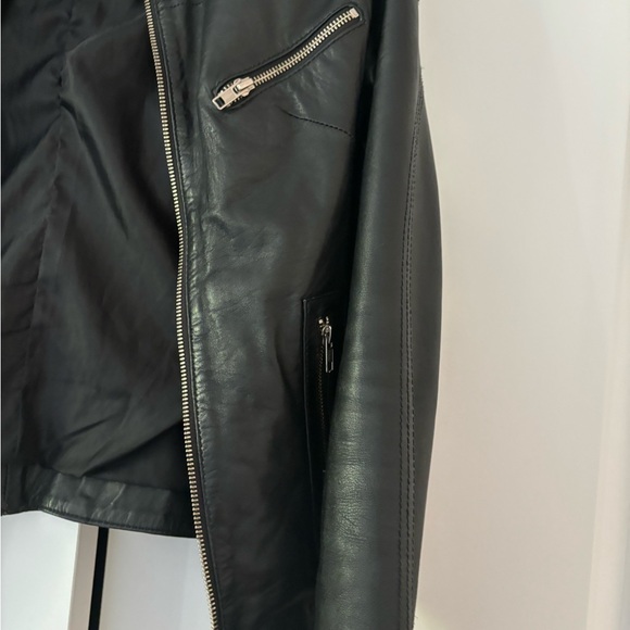 LADIES WOMENS GENUINE BLACK LEATHER CARRIE HOXTON BIKER MOTORCYCLE JACKET 8 - Picture 5 of 14